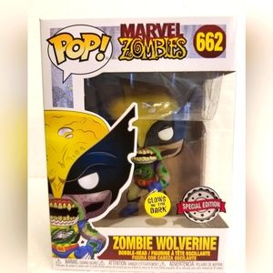 Funko pop! # 662 Marvel Zombies Special edition GITD "Zombie Wolverine" new,orig